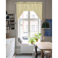 thumbnail image 4 of Yellow Solid Color Swag Valances for Windows, Small Curtains Drapes, Aesthetics Contemporary Luxury Kitchen Window Curtains Over Sink Rod Pocket Window Treatment Valance for Bedroom/Bathroom 56"x36", 4 of 5