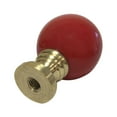 thumbnail image 2 of Royal Designs, Inc. Ceramic Sphere Lamp Finial for Lamp Shade, F-5057RD-2, Red, Pack of 2, 2 of 4