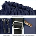 thumbnail image 2 of Drasry Drawstring Backpack Resistant String Bag Swimming Gym Sports Bags(Dark Blue), 2 of 4