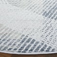 thumbnail image 3 of SAFAVIEH Hunter Vasilis Abstract Polyester Area Rug, Dark Grey/Sage/Ivory, 6'7" x 6'7" Round, 3 of 10