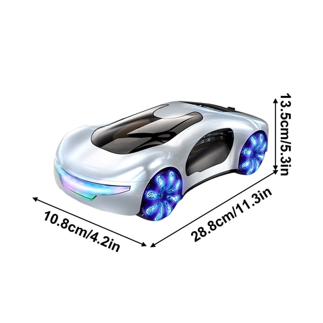 Coche de carreras de juguete con control remoto Energy Concept para niños, con control por gestos y control remoto para derrapes.