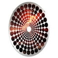 thumbnail image 2 of Designart "Explosive Volcanic Fury VI" Volcano Radial Dot Round Wall Mirror - Landscapes Oval Printed Decorative Mirror - Multiple Color Options, 2 of 5
