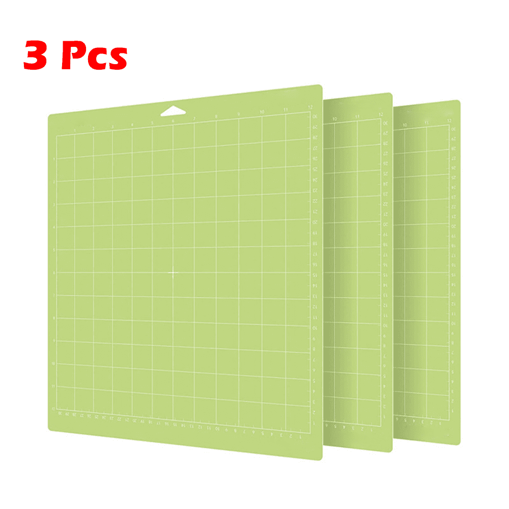 Nicapa Replacement Cutting Mat for Cricut Explore One/Air/Air 2/Maker Adhesive&Sticky Non-Slip Flexible Square Gridded Cut Mats Set Matts 12x12 inch 3pack-Standardgrip、Lightgrip、Stronggrip 