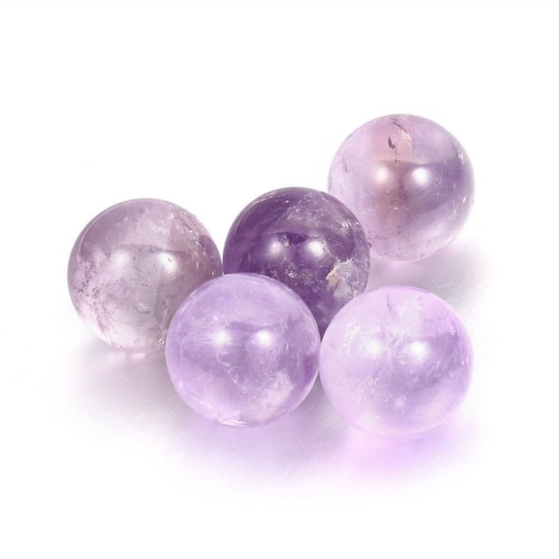 2 AMETHYST SPHERES display stands and FREE SHIP 20 MM healing chakra purple 