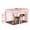 Pink, variant on CL.HPAHKL Large Dog Crate for Medium Large Dogs, 42 inch Folding Metal Dog Kennel Double Door Dog Cage with Plastic Tray, Pet Dog Wire Crate Indoor Outdoor Travel, Black