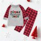 thumbnail image 1 of Pijama familiar europeo con estampado navideño de moda, traje para padres e hijos, blusa y pantalones de poliéster., 1 of 3