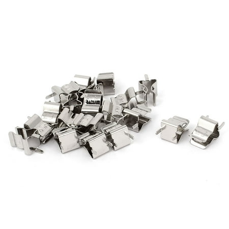 Fuze Clip - 20 Pcs Silver Tone Clips Holder bracket for 6mm x 30mm Fuse