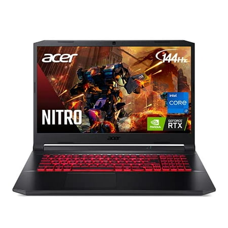Acer Nitro 5 AN517-54-77KG Gaming Laptop | Intel Core i7-11800H | NVIDIA GeForce RTX 3050Ti Laptop GPU | 17.3" FHD 144Hz IPS Display | 16GB DDR4 | 1TB NVMe SSD | Killer Wi-Fi 6 | Backlit Keyboard