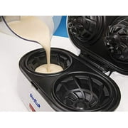Double Waffle Bowl Maker by StarBlue - White - Make Bowl Shapes Belgian Waffles in Minutes