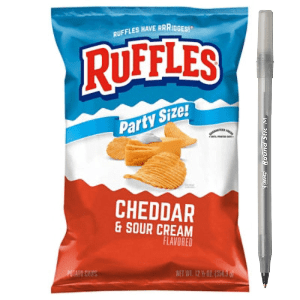Ruffles Potato Chips, Cheddar & Sour Cream Flavored, Party Size