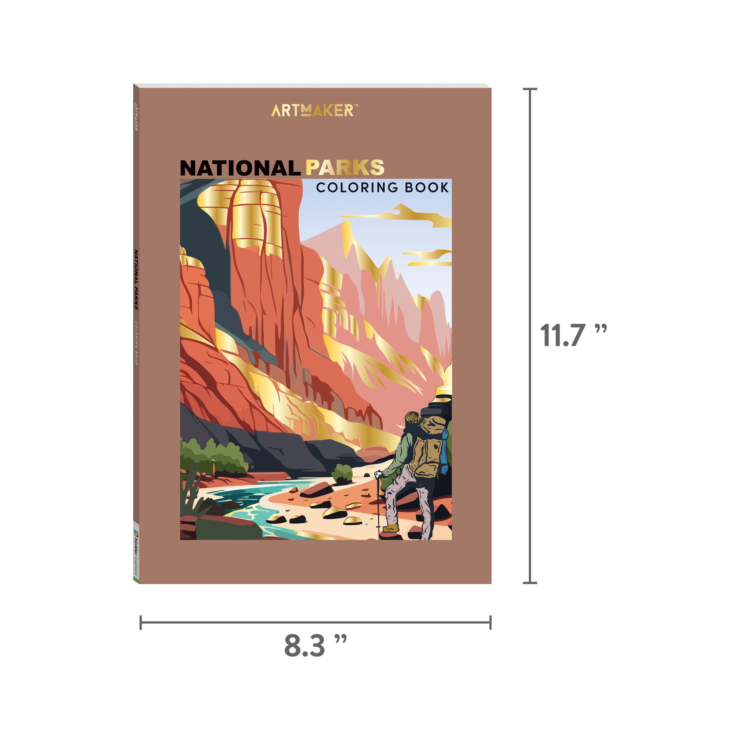 Hinkler Art Making Coloring National Parks for Adults and Teens, 72 Pages
