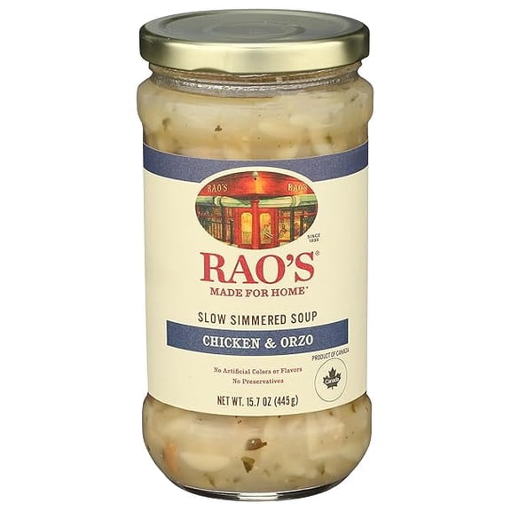 Rao's Made for Home Chicken Orzo Soup, 16 oz (Pack of 2)