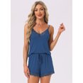 thumbnail image 3 of DARING DIVA Women's Rayon Lace Trim V Neck Cami Camisole Sleepwear M Wine Red, 3 of 7