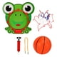 thumbnail image 1 of Aro de Baloncesto Colgante para Niños | Mini Balón de Plástico | Red de Baloncesto | Juego Deportivo de Interior y Exterior | Rana YUNYI BRAND Deportes, 1 of 8