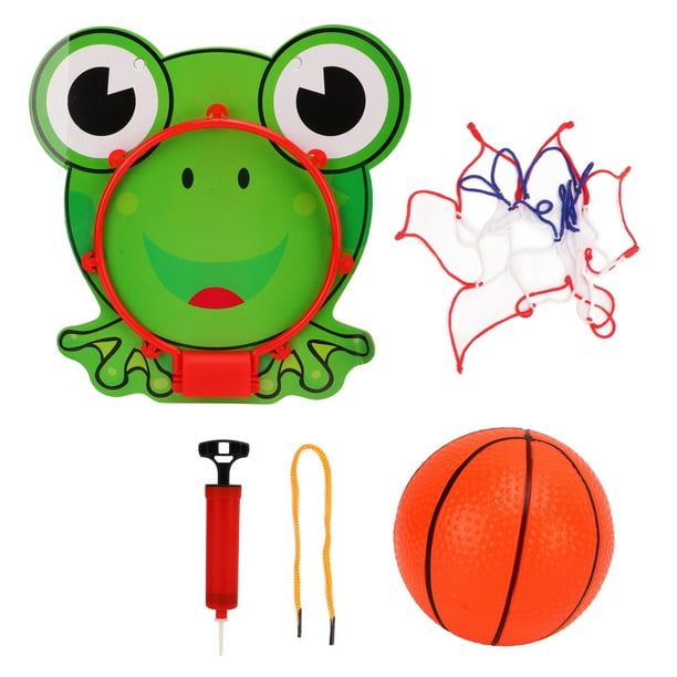 Aro de Baloncesto Colgante para Niños | Mini Balón de Plástico | Red de Baloncesto | Juego Deportivo de Interior y Exterior | Rana YUNYI BRAND Deportes