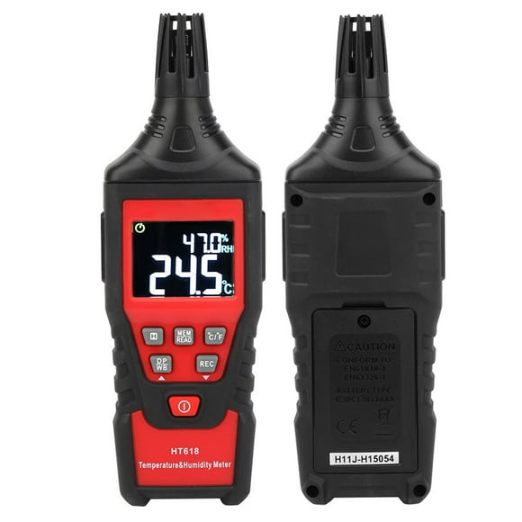 Portable Humidity Temp Meter, Temperature Humidity Meter, Low Power Consumption Large Range For Temperature Test Humidity