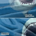 thumbnail image 4 of Shark Fleece Throw Blanket Sets 80x60, Great White Shark Cozy Plush Warm Lightweight Travel Blankets for Bedroom Living Rooms Sofa Beds Office, 4 of 6