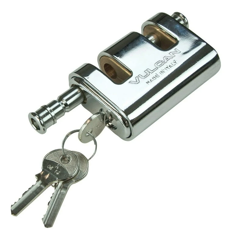 Vulcan Premium Case Hardened Security Chain and Lock Kit - 3/8 inch x 9' Chain