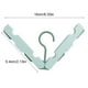 thumbnail image 4 of Inteprter Colgador de ropa plegable portátil, estante de secado de vacaciones de plástico, soporte para faldas, suministros organizadores para Almacenamiento y organización del hogar Verde claro, 4 of 6