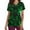 Green, variant on Alkepwun Scrub Tops Women Halloween Scrubs Spooky Print Nurse Uniforms Gifts Stretchy V Neck Blouse Short Sleeve T Shirts with Pockets