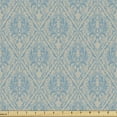 thumbnail image 1 of Blue Beige Fabric by the Yard, Vintage Royal Scroll Pattern Victorian Fantasy Swirled Old Flourish Tile, Decorative Upholstery Fabric for Sofas Home Accents, 5 Yards, Blue Beige by Ambesonne, 1 of 4