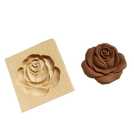 

TOPGOD Cookie Cutter Embossing Mold Funny Wooden Cookie Molds for Baking DIY Shapes Cookie