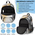 thumbnail image 5 of Herdesigns Marble Print Backpack with Lunch Box Marble Design Lightweight Large Travel Work Laptop Backpacks Set Casual Daypacks, 5 of 8