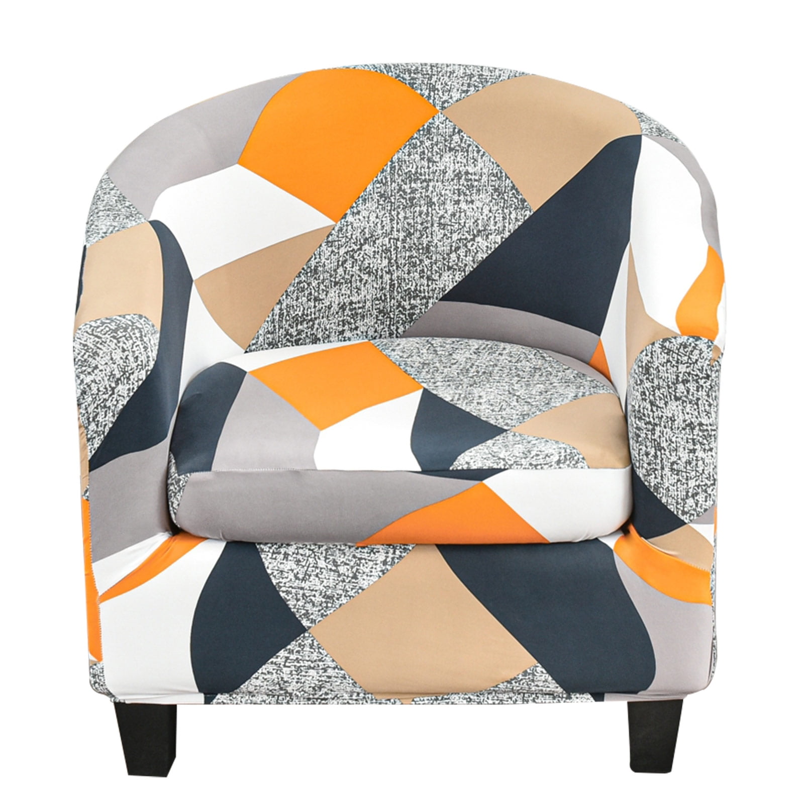 XINGYUEXUAN 2-Piece Stretch Club Chair Slipcover - Universal Barrel Chair Cover Protector