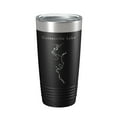 thumbnail image 1 of Gainesville Lake Map Tumbler Travel Mug Insulated Laser Engraved Coffee Cup Alabama 20 oz Black, 1 of 5