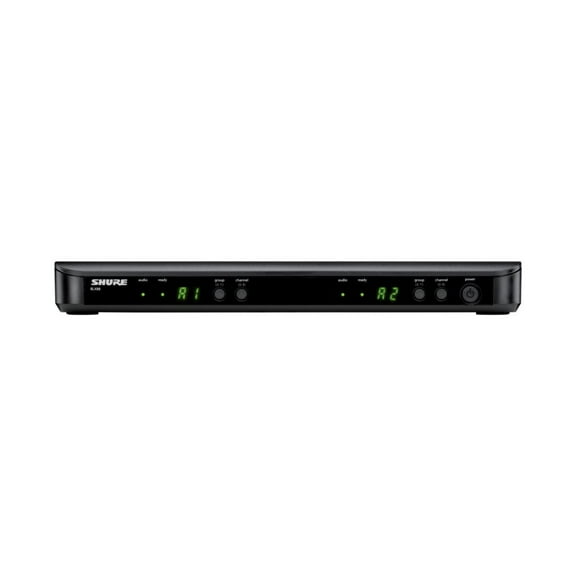 Receptor Dual Inalámbrico Shure BLX88 Quick Scan Negro Hasta 12 sistemas compatibles