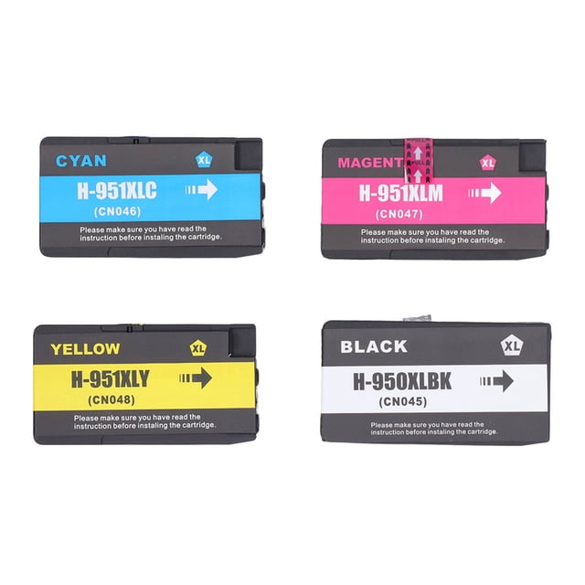 Ink Cartridge, Colorfast Printing Easy Installation BK C M Y 4PCS Printer Ink Cartridge For School ANGGREK Ink Cartridge