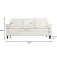 thumbnail image 4 of Home Imports Emporium Raelynn Modern Button Tufted Sofa Cream;Microfiber, 4 of 8
