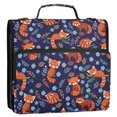 thumbnail image 5 of FORMRS Zipper Binder with Shoulder Strap 2-inch Ring 500 Sheet Capacity File Bag, Red Panda Pattern, 5 of 5