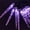 Purple, variant on Solar Christmas Icicle Lights, 15.75Ft 20 LED Mini Waterproof 8 Mode Hanging Twinkling Crystal Ice String for Eaves Garden Wedding Halloween