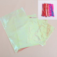 thumbnail image 2 of 100 Bolsas de celofán de plástico transparente Bolsas de dulces Bolsas de regalo reflectantes coloridas con giros para galletas Perlas de caramelo Joyas Regalos de chocolate (15x23cm) JAMW Sencillez, 2 of 5