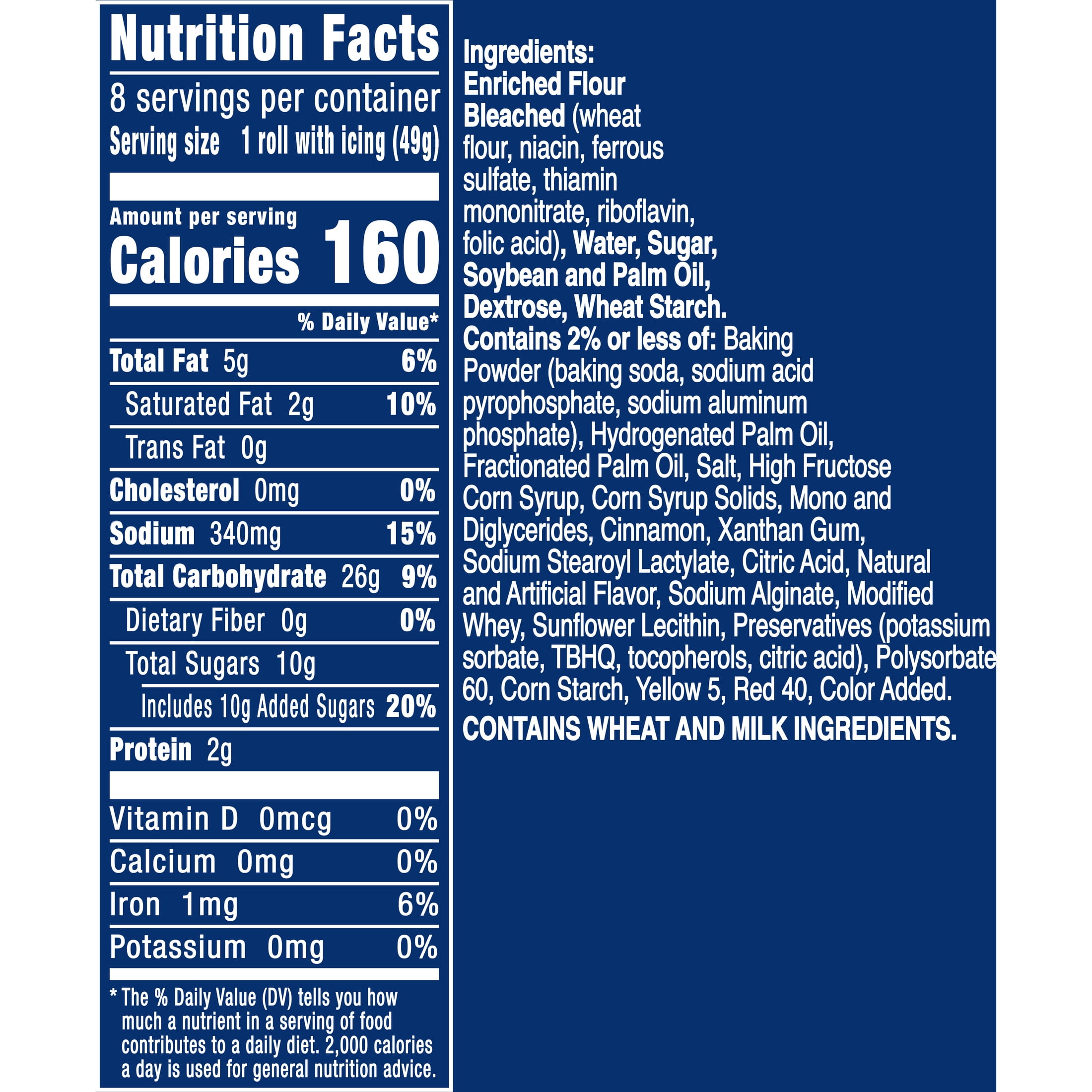 Pillsbury Orange Rolls with Cinnabon Cinnamon and Orange Icing, 8 Count, 13.9 oz