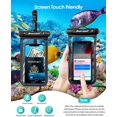 thumbnail image 5 of hiearcool waterproof pouch for iphone, waterproof phone bag travel essentials cruise accessories must haves-4pack black, 5 of 5