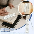 thumbnail image 2 of Inspirational Bible Verse Bookmark With Cross For Women Friends Girls Daughter Sister Bookworm Baptism Religious Church Gift, 2 of 5