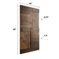 thumbnail image 2 of Coast Sequoia Inc Coast Sequoia 42in x 84in S Series Pine Wood Sliding Barn Door Without Hardware Dark Walnut, 2 of 6