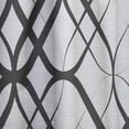 thumbnail image 4 of Designart 'Black and White Geometric Pattern III' Mid-Century Modern Curtain Panel, 4 of 5