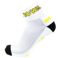 thumbnail image 2 of Iowa Hawkeyes White Quarter black Heel Toe Sock - Donegal Bay - Unisex - One Size - Quarter, 2 of 2