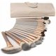 thumbnail image 1 of Make up Brushes,18 Pcs Professional Makeup Brush Set with PU Leather Bag Beige, 1 of 4