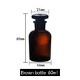 thumbnail image 3 of Sunjoy Tech Amber Glass Bottle With Stopper Dispensing Bottles for Homemade Vanilla Extract Essential Oils Herbal Medicine Message Bottle Sample Bottle Storage Bottle or DIY Decoration, 3 of 4