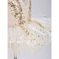 thumbnail image 6 of inlzdz Tutu Girls Dance Competition Dress Gymnastic Skirt Yellow 150, 6 of 7