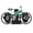 Green, variant on Suodoka Bicycle Flip Clock, Creative Automatic Flip Down Desk Clock for Home Office, Yellow