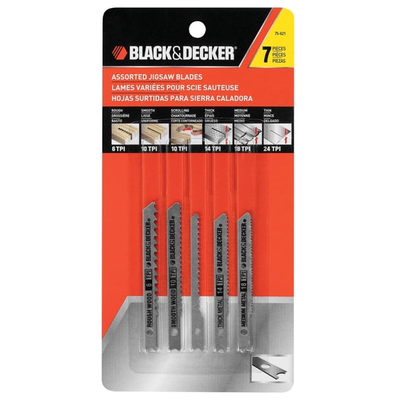 BLACK+DECKERJigsaw Blade Set (7 pieces)