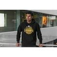thumbnail image 4 of Game Garment Basketball Team Sports Fan Mens Hoodies Hooded Sweatshirt - Denver Skyline Hoodie Black XS-3XL, 4 of 6