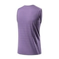 thumbnail image 5 of Men's Tank Tops Fitness Home Wear Pajamas Color Solid Color T Shirt Sports Round Neck Tank Top Quick Dry Workout Tank Tops Gym Sleeveless Shirts, 5 of 5