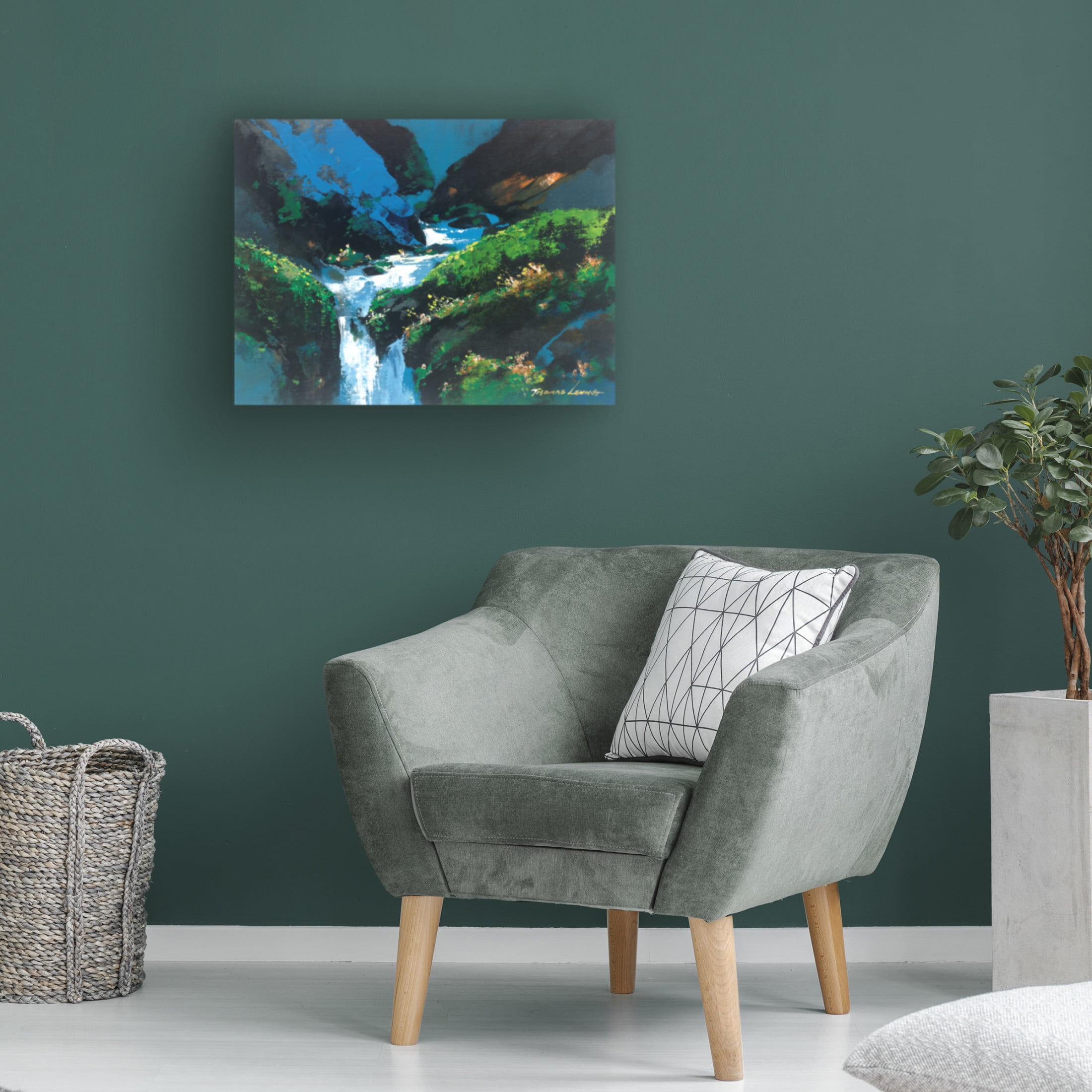Canvas Wall Art - Thomas Leung 'Creek' Wall Art for Living Room, Bedroom, or Office Décor by Trademark Fine Art - 19 x 14 Inches