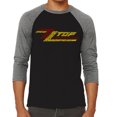 thumbnail image 1 of Men's Raglan Baseball Word Art T-shirt - ZZ Top, 1 of 2